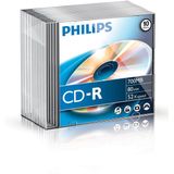 Philips CR7D5NS10 - CD-R - 80Min - 700MB - Speed 52x - Slimcase - 10 stuks