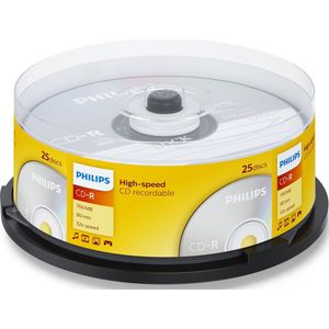 Philips - CD-R 80Min 700MB 52x - Spindel - 25 Stuks