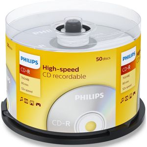 Philips CR7D5NB50 - CD-R - 80Min - 700MB - Speed 52x - Spindle