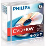 Philips - DVD+RW 4x - Verwisselbare Media - 5 Stuks - Jewel