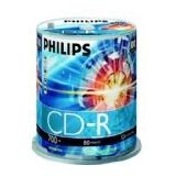 Philips CD-R 700MB - 80 Min - 52x - Spindle 100 stuks