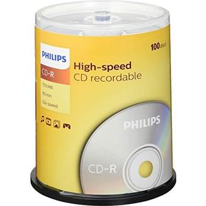 Philips CR7D5NB00/00 lege cd 700 MB 52x 100 stuk(s)
