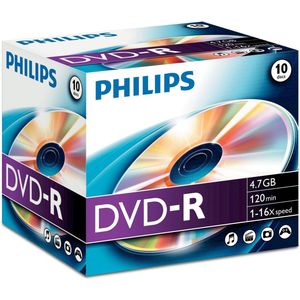 Philips - DVD-R - DVD-R 10pcs. Jewelcase
