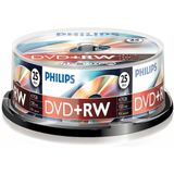 Philips DVD+RW rewritable 25 stuks in cakebox