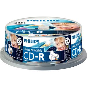 Philips CD-R 700MB 52x - 25 Stuks - Spindel