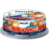 Philips 25 Pack Dvd+r 4.7 Gb 16 X (dr4s6b25f/00 )
