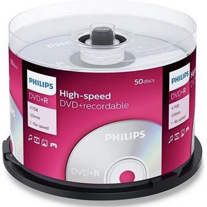 Philips DVD+R 4.7GB - 16x - Spindle - 50 Stuks