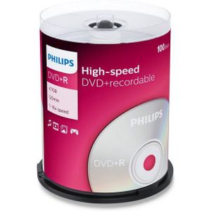 Philips DVD+R - 4,7GB - 16x - Spindle - 100 stuks