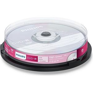 Philips DM4S6B10F - DVD-R - 4,7GB - Speed 16x - Spindle - 10 stuks