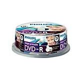 Philips DM4I6B25F - 25 x DVD-R - 4.7 GB (120 Min.) 16x - mit Tintenstrahldrucker bedruckbare Oberfläche - Spindel