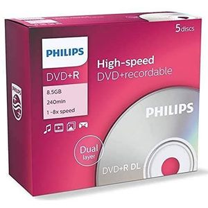 Philips DVD+R DoubleLayer 8,5 GB 8x onbewerkte