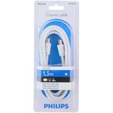 Philips SWV2516W/10 PAL coaxkabel (audio/videostekker, vrouwelijk), 1,5 m, wit