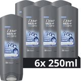 Dove Men+Care Cool Fresh 3-in-1 Douchegel - 6 x 250 ml - Voordeelverpakking