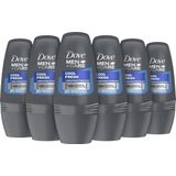 Dove Men+Care Anti-transpirant Deodorant Roller - Cool Fresh - met 1/4 hydraterende crème - 6 x 50 ml