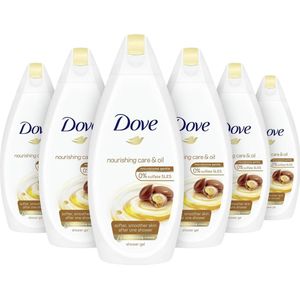 Dove Douchegel Nourishing Care & Oil - 6 x 500 ml - Voordeelverpakking