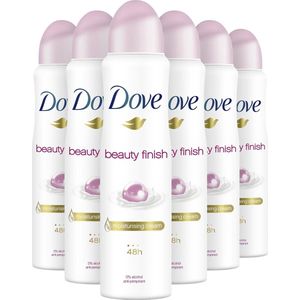 Dove Beauty Finish Anti-transpirant Deodorant - 6 x 150 ml - Voordeelverpakking