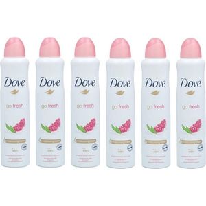 Dove - Go Fresh Pomegranate - Deospray - Voordeelverpakking 6x250ml