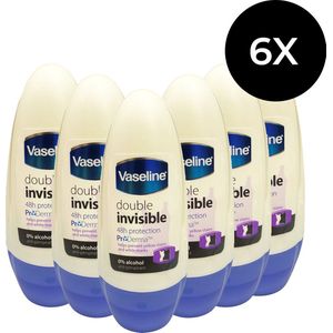 Vaseline Double Invisible Deodorant (6 stuks)