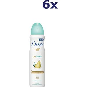 Dove Go Fresh - Deospray - Peer & Aloe Vera - 6x 150ml - Voordeelverpakking