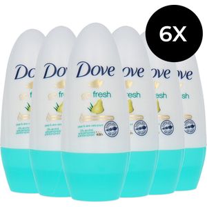 DOVE - Go Fresh - Deo Roll-on - Pear & Aloe Vera - 6 x 50 ml