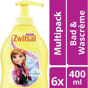 Zwitsal extra mild Bad&Douche Wascreme - 6 x 400 ml - Voordeelverpakking
