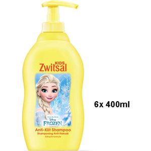 Zwitsal Frozen Zeepvrij Anti-Klit Babyshampoo - 6 x 400 ml - Voordeelverpakking