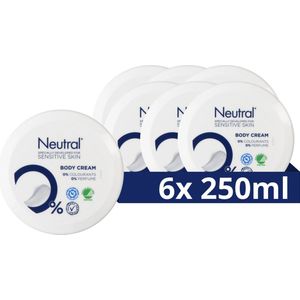 Neutral 0% Body Cream - Parfumvrije - bevat 0% parfum en 0% kleurstoffen - 6 x 250 ml
