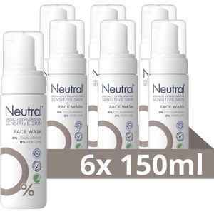 Neutral 0% Lotion - Face Wash - bevat 0% parfum en 0% kleurstof - 6 x 150 ml