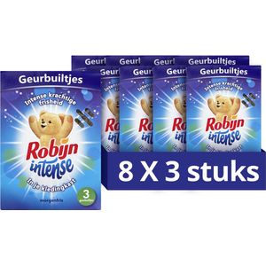 Robijn Intense Morgenfris Geurbuiltjes - 8 x 3 stuks - Voordeelverpakking