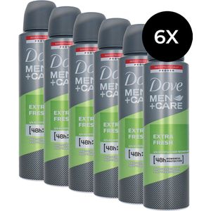 Dove Men+Care - Deodorant - Spray - Extra Fresh - 150ml x 6