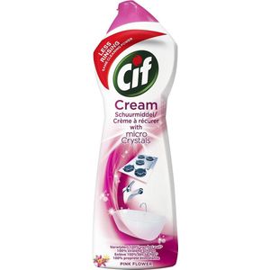 Cif Pink Flower Cream - 8 x 750 ml - Schuurmiddel