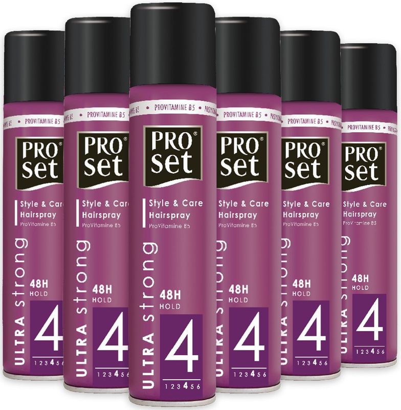 Proset Haarlak Ultra Strong - 6 x 300 ml - Voordeelverpakking
