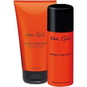 Van Gils Basic Instinct Set Shower Gel 150 ml + Deodorant 150 ml Lichaamsreiniging Heren