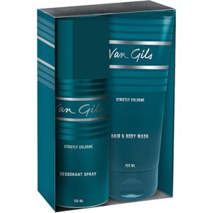 Van Gils Strictly Cologne geschenkset met deospray 150 ml en shower gel 150 ml