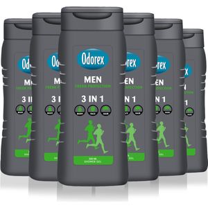 Odorex - Showergel For Men Fresh Protection - 3-in-1 Douchegel - Voordeelverpakking 6x 300ml
