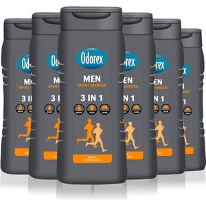 Odorex - Showergel For Men Sport Refresh - Voordeelverpakking - 6x 300ml