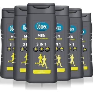Odorex - Showergel For Men Energy Boost - Voordeelverpakking - 6x 300 ml