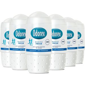 Odorex Marine Fresh Anti-Transpirant Deodorant Roller - 6x 50ml - Voordeelverpakking