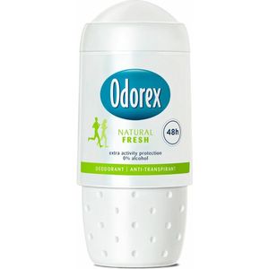 Odorex Deodorant Roller Natural Fresh - Deodorant - 6x 50 ml - Voordeelverpakking