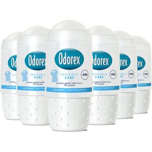 Odorex Invisible Care Anti-Transpirant Deodorant Roller - 6x 50ml - Voordeelverpakking