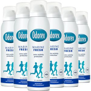 Odorex Marine Fresh Anti-Transpirant Deodorant Spray - 6x 150ml - Voordeelverpakking