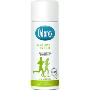 Odorex Natural Fresh Reisverpakking Anti-Transpirant Deodorant spray - 12x 50ml - Voordeelverpakking