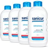 Sanicur Original Bad en Douchegel - 4x 1000ml - Voordeelverpakking