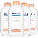 Sanicur Sensitive Bad en Douchegel - 4x 1000ml - Voordeelverpakking