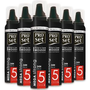 Proset - Haarmousse Mega Strong - 6x 250ml - Voordeelverpakking