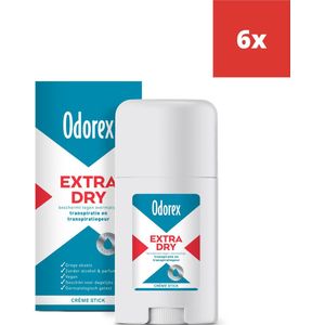 6x Odorex Extra Dry Stick 40 ml