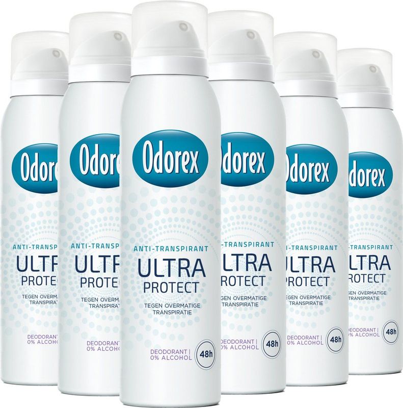 Odorex Ultra Protect Anti-Transpirant Deodorant Spray - 6x 150ml - Voordeelverpakking