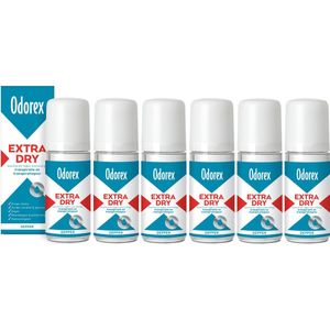 Odorex Extra Dry Anti-Transpirant Depper - 6x 50ml - Voordeelverpakking