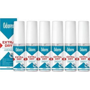Odorex Extra Dry Anti-Transpirant Spray - 6x 30ml - Voordeelverpakking