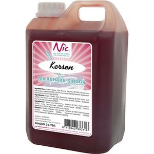 NIC Milkshake siroop kers - Fles 2 liter